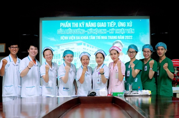 Hội thi tay nghề điều dưỡng – Nữ hộ sinh – Kỹ thuật viên Bệnh viện Đa khoa Tâm Trí Nha Trang - 2022