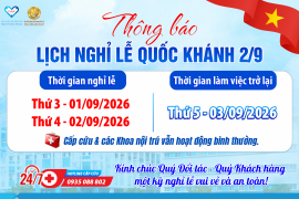 ???? THÔNG BÁO LỊCH NGHỈ LỄ QUỐC KHÁNH