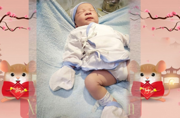 Bé trai 3,5kg XÔNG ĐẤT phòng sinh Bệnh viện Tâm Trí Nha Trang