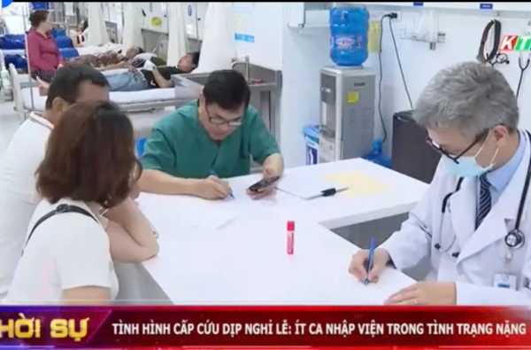 TÌNH HÌNH CẤP CỨU TRONG DỊP LỄ: ÍT CA NHẬP VIỆN TRONG TÌNH TRẠNG NẶNG