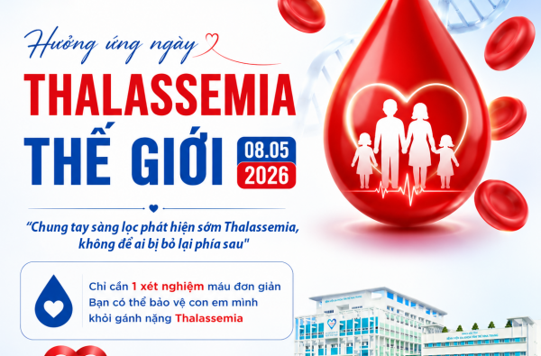  HƯỞNG ỨNG NGÀY THALASSEMIA THẾ GIỚI 8/5 