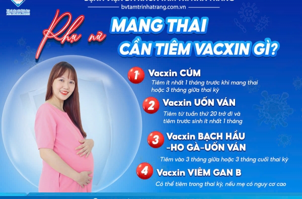 PHỤ NỮ MANG THAI CẦN TIÊM VACXIN GÌ?