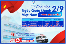 THÔNG BÁO LỊCH NGHỈ LỄ QUỐC KHÁNH 2/9
