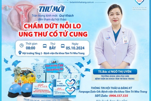 TẶNG PHIẾU KHÁM PHỤ KHOA VÀ SOI CỔ TỬ CUNG - NHANH TAY ĐĂNG KÝ THAM GIA HỘI THẢO THÁNG 10