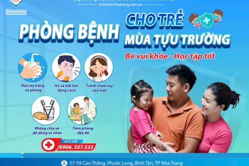 PHÒNG BỆNH CHO TRẺ MÙA TỰU TRƯỜNG