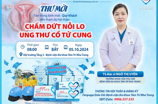 TẶNG PHIẾU KHÁM PHỤ KHOA VÀ SOI CỔ TỬ CUNG - NHANH TAY ĐĂNG KÝ THAM GIA HỘI THẢO THÁNG 10