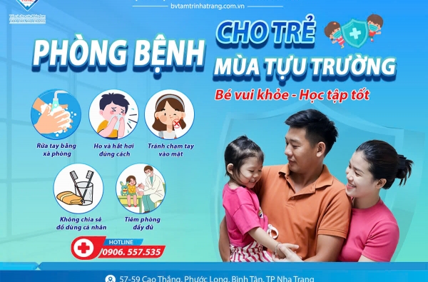 PHÒNG BỆNH CHO TRẺ MÙA TỰU TRƯỜNG