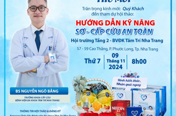 HỘI THẢO SƠ CẤP CỨU ĐÃ TRỞ LẠI RỒI ĐÂY!!! NHANH TAY ĐĂNG KÝ NGAY