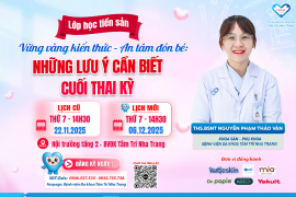 THÔNG BÁO HOÃN LỚP HỌC TIỀN SẢN