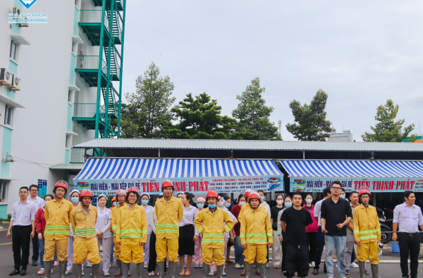 TẬP HUẤN PHÒNG CHÁY CHỮA CHÁY TẠI BVĐK TÂM TRÍ NHA TRANG