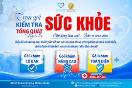  KHÁM SỨC KHỎE TỔNG QUÁT NGƯỜI LỚN Chủ động tầm soát – Bảo vệ toàn diện 